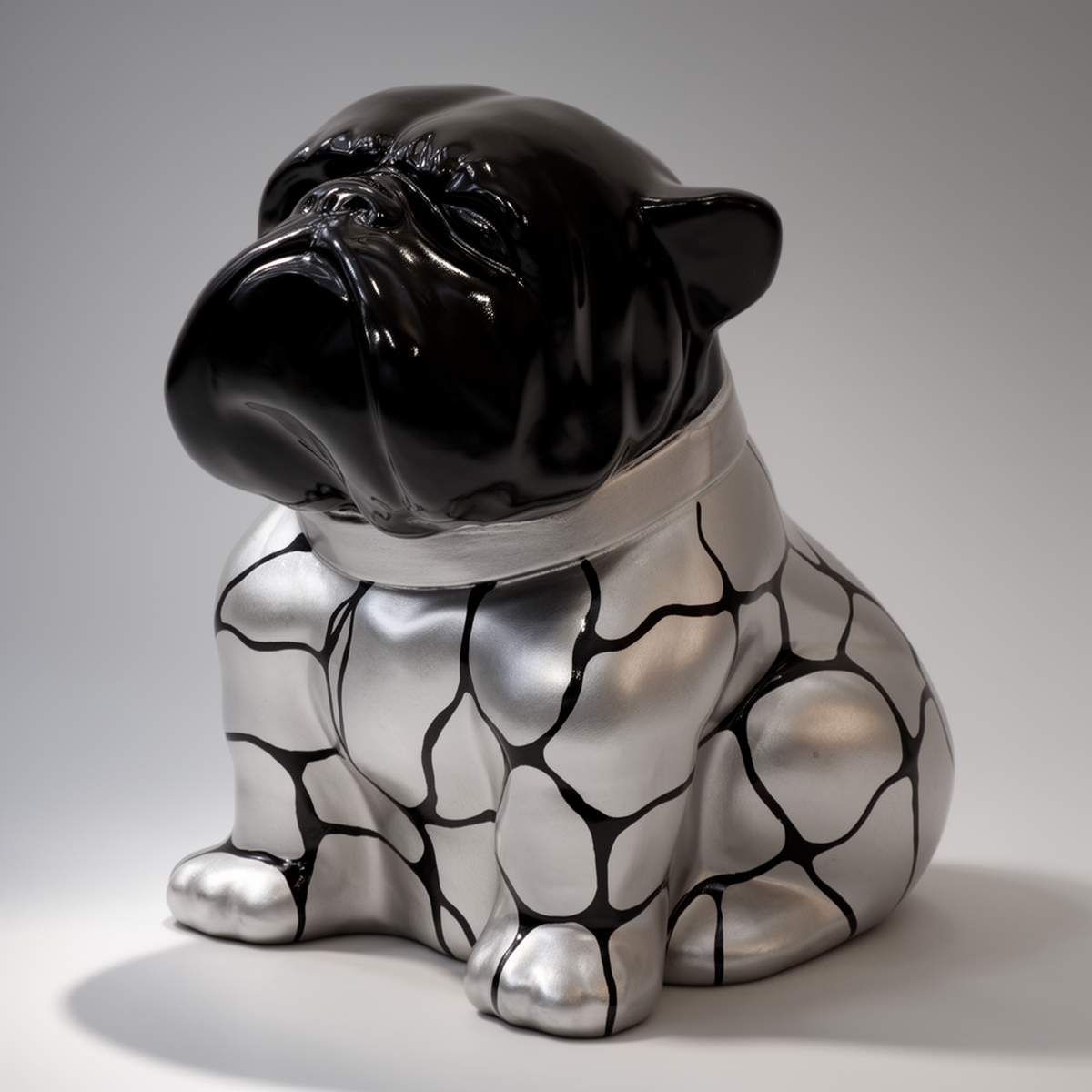 Bulldog Angelo 40 cm Hund - Patches