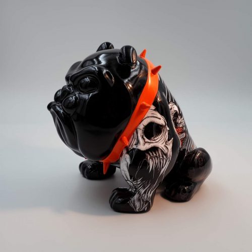 Bulldogge Avella Hund 55cm - Harley Davidson