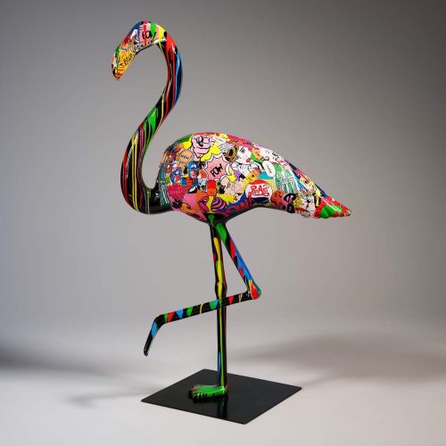 Dekorative Figur Flaming 3D - Pop Art