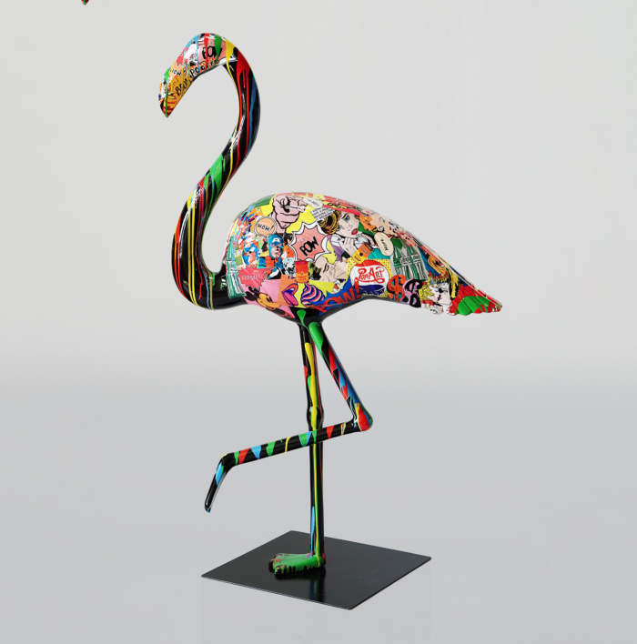 Figura dekoracyjna flaming 3D - pop art