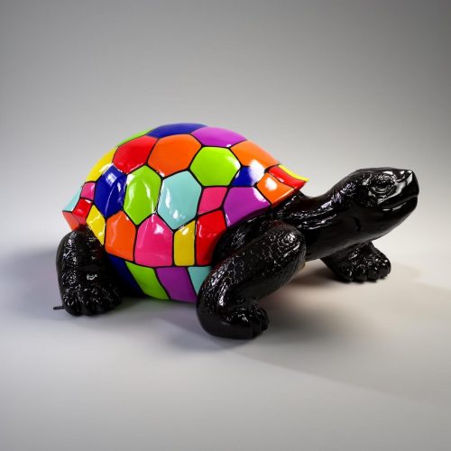Große Figur einer laufenden Schildkröte – Smarties