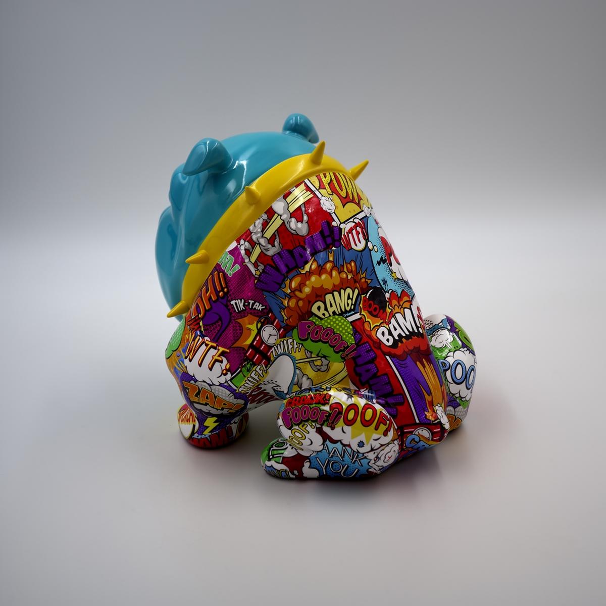 Dekorative Bulldogge Avella 55 cm Pop Art Figur – Bild 5