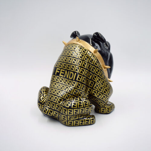 pies Bulldog Avella 22cm - oklejany motyw F