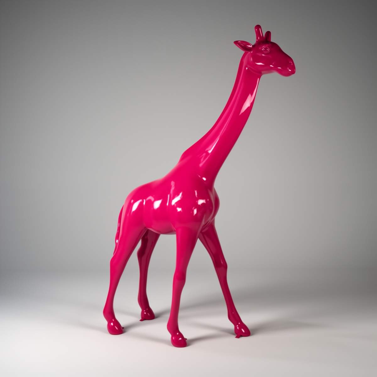 Große Giraffe 230 cm Weißversion – Bild 2
