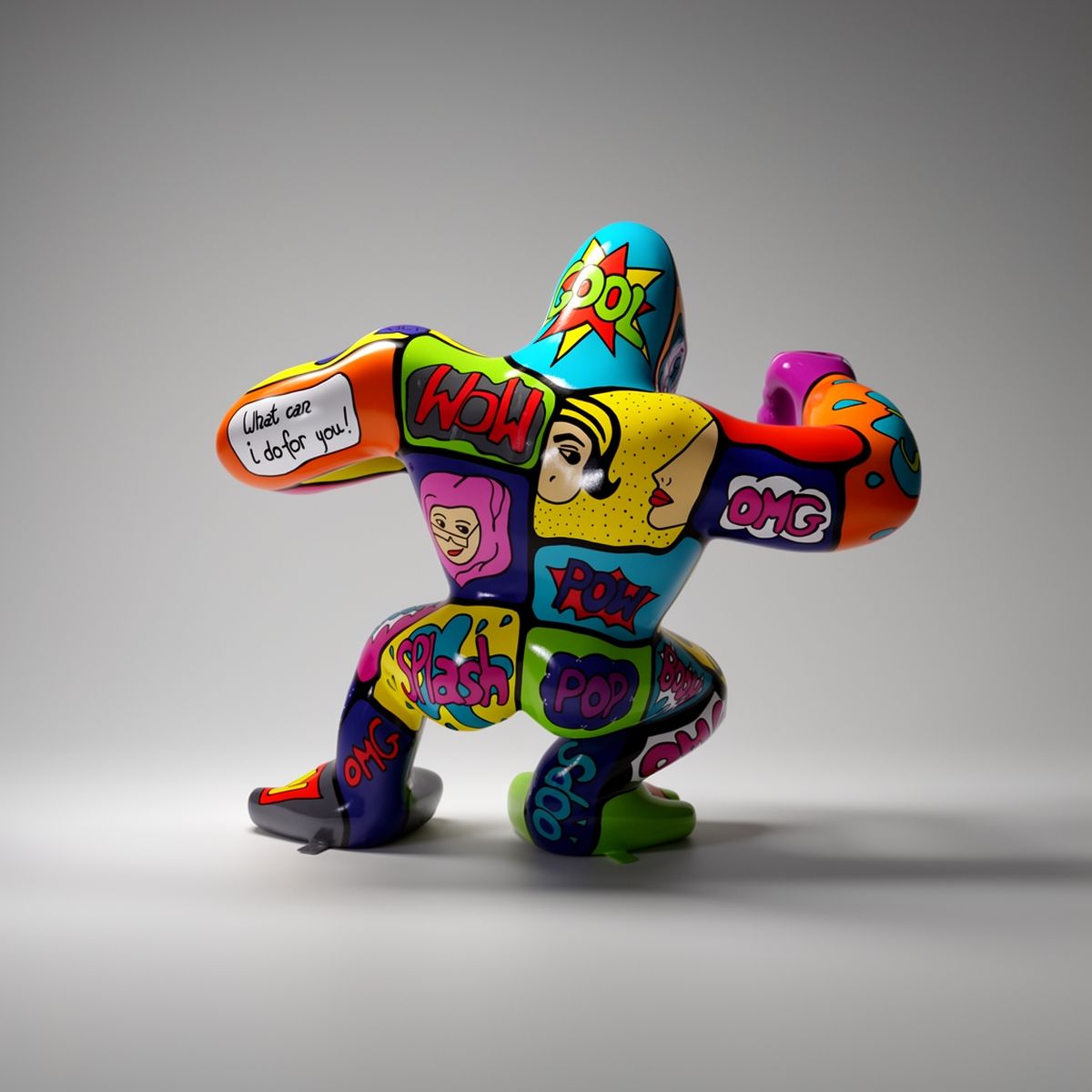 Goryl XXL 180cm wersja Pop-Art - komiks – Bild 2