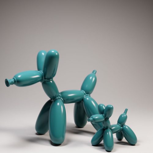 Ballonhund Kleine Dekorative Figur - Türkis