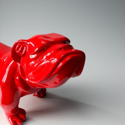 Hund Große Figur Englische Bulldogge