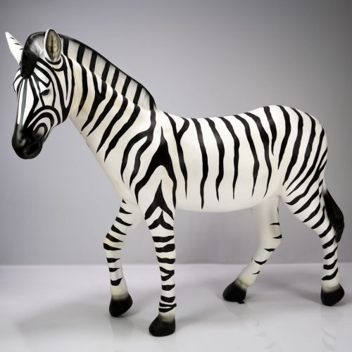 Lebensgroße Zebrafigur