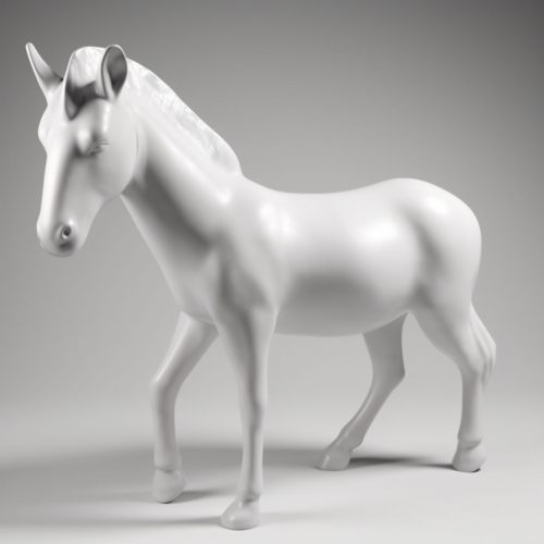 Lebensgroße Zebrafigur