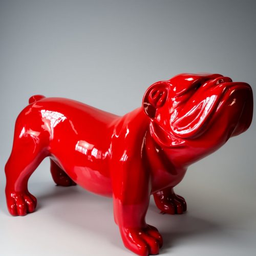 Hund Große Figur Englische Bulldogge