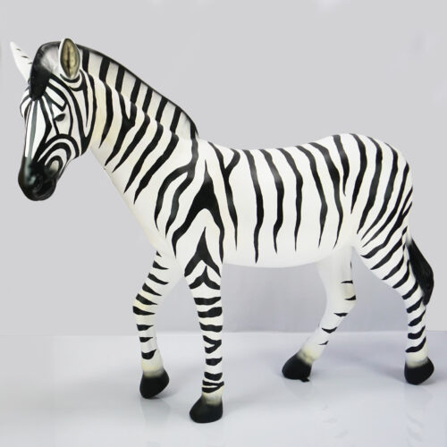 Lebensgroße Zebrafigur