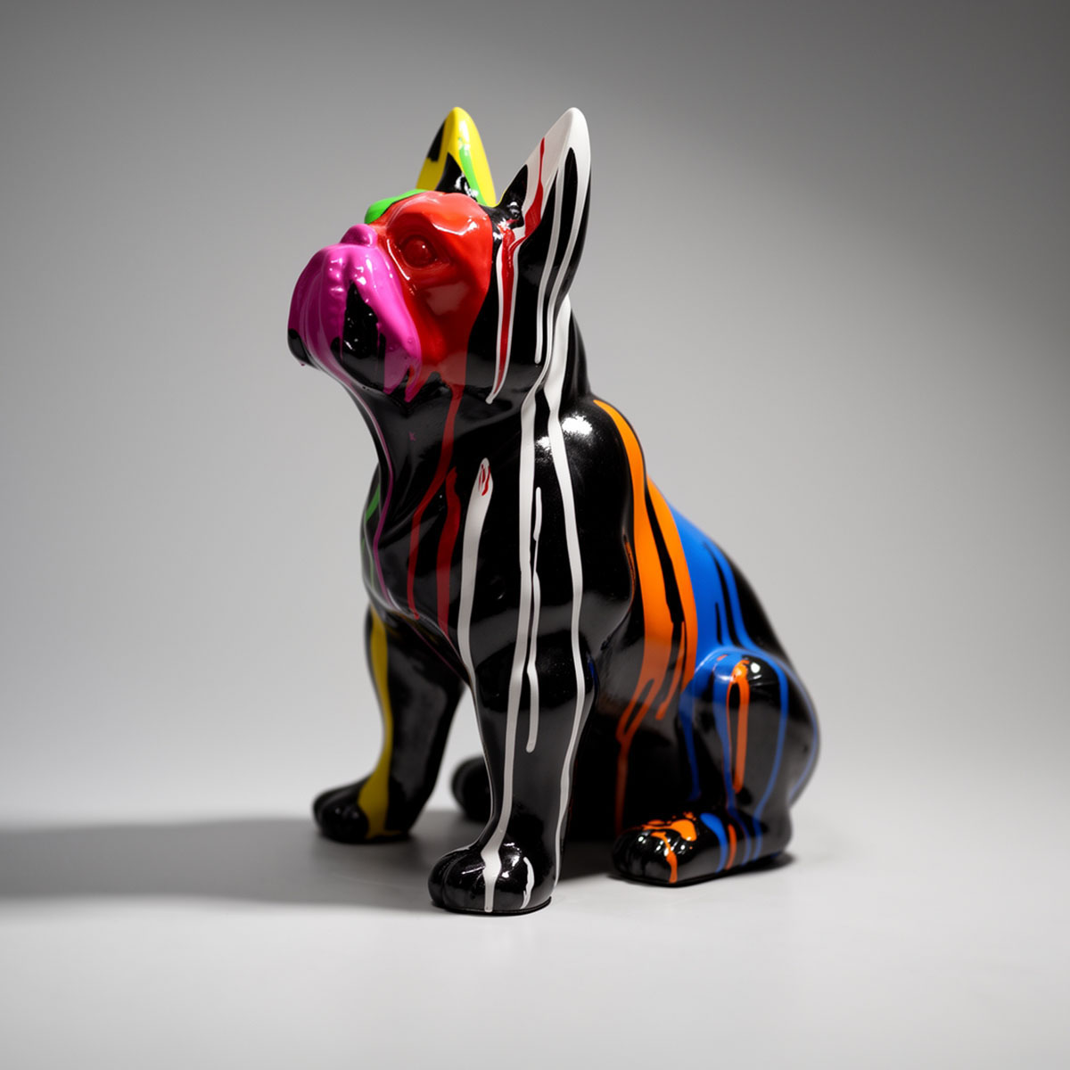 Dekorative Figur Französische Bulldogge - Trash