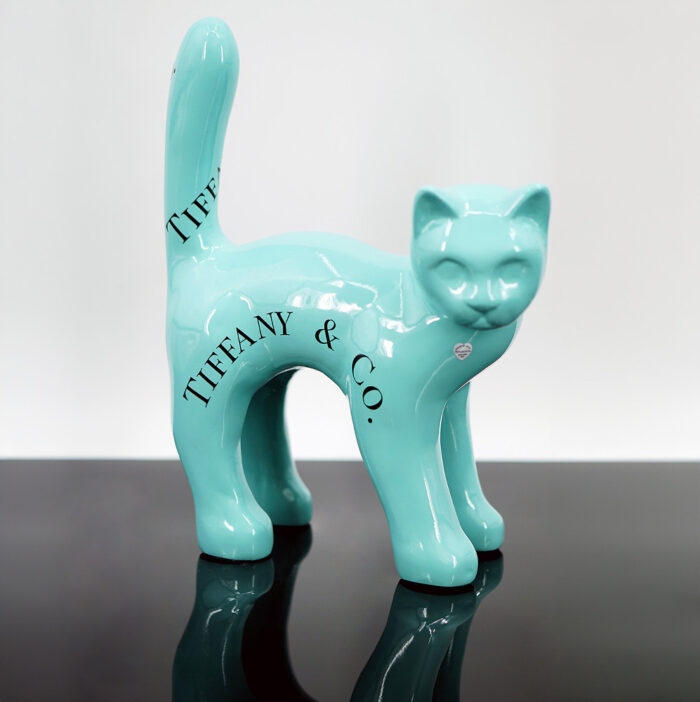 Figurka Dekoracyjna Mały Kot Stojący - T