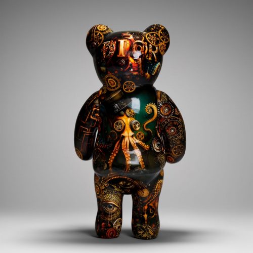 Stehender Bärenfigur - Industrielles Motiv