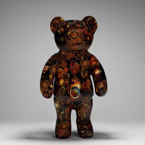 Stehender Bärenfigur - Industrielles Motiv