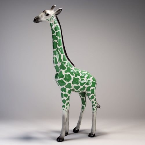 Giraffe in grünen Flecken - Große 3D-Figur