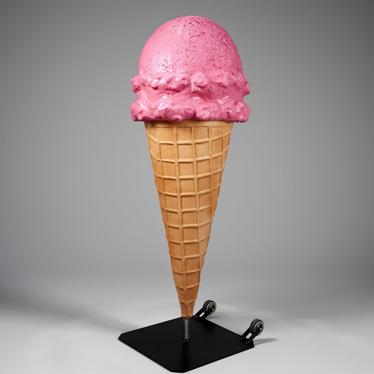 Werbefigur für Kugel-Eis - Rosa