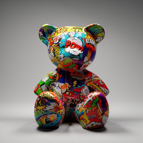 Kleiner Sitzender Bär - Pop ART