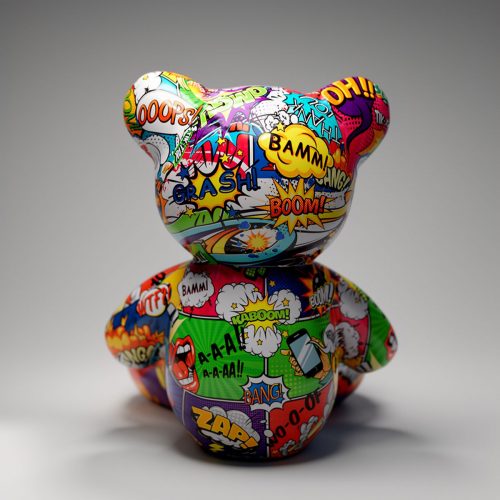 Kleiner Sitzender Bär - Pop ART