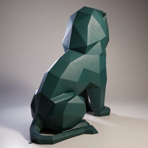 Einheitlicher geometrischer Löwenfigur