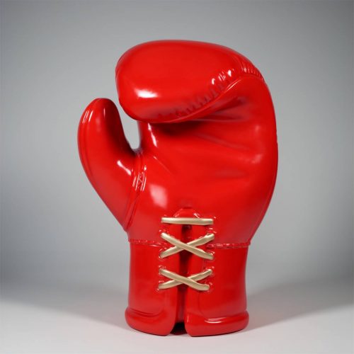 Große Realistische Boxhandschuh-Figur - Rot