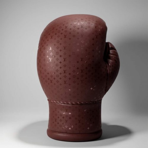 Große Realistische Figur Boxhandschuh - Monogramm