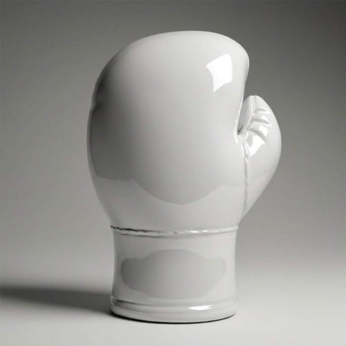 Große Realistische Boxhandschuh-Figur - Weiß