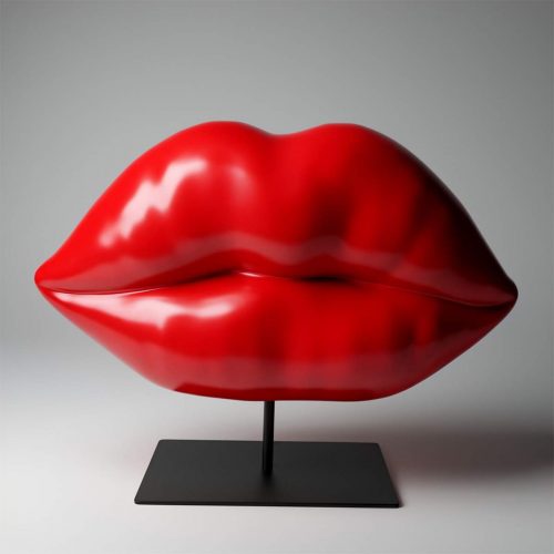 Große Rote Lippen