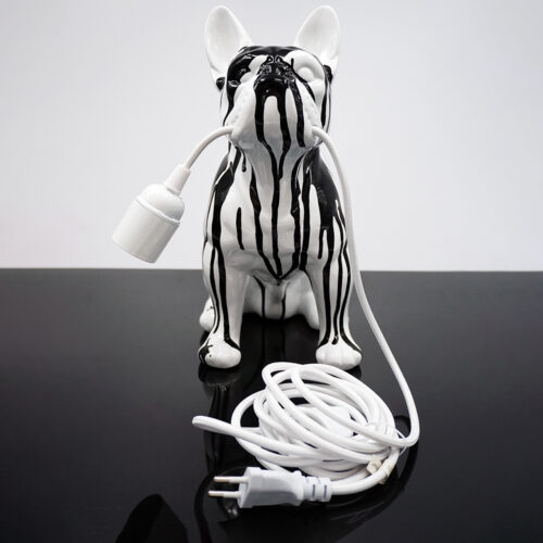 Dekorative Figur Französische Bulldogge Lampe - Motiv II