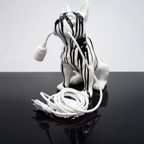 Dekorative Figur Französische Bulldogge Lampe - Motiv II