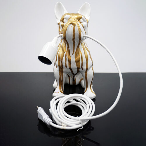Dekorative Figur Französische Bulldogge Lampe - Motiv IV
