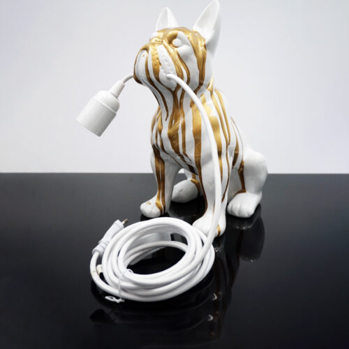 Dekorative Figur Französische Bulldogge Lampe - Motiv IV
