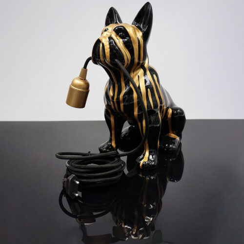Dekorative Figur Französische Bulldogge Lampe - Motiv VII