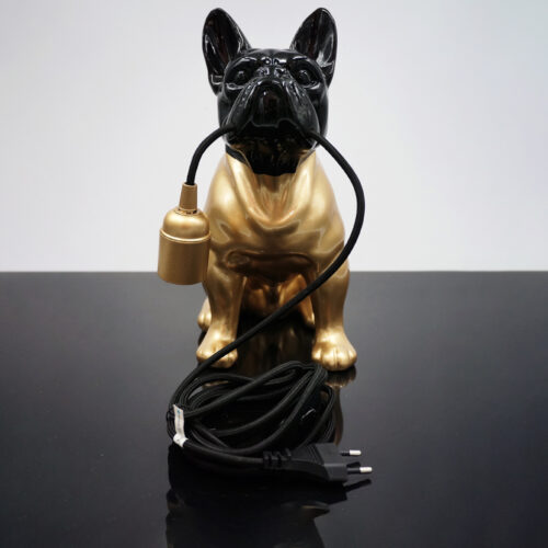 Dekorative Figur Französische Bulldogge Lampe - Motiv VIII