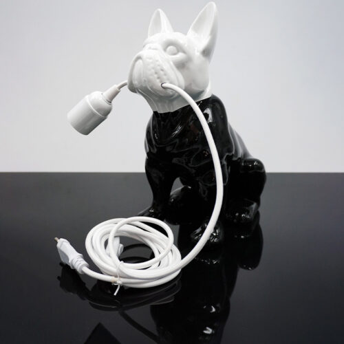 Dekorative Figur Französische Bulldogge Lampe - Motiv V
