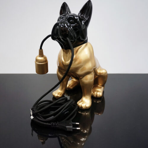 Dekorative Figur Französische Bulldogge Lampe - Motiv VIII