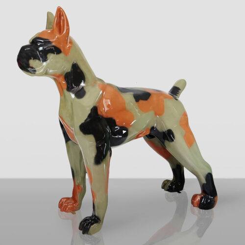 Große Figur Boxerhund - Camouflage