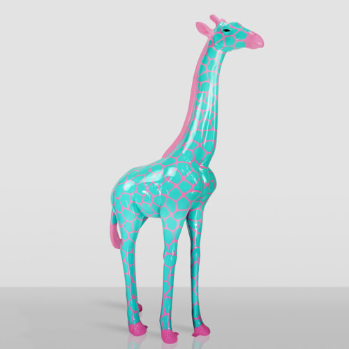 Girafe mit Celadonflecken - Große 3D-Figur