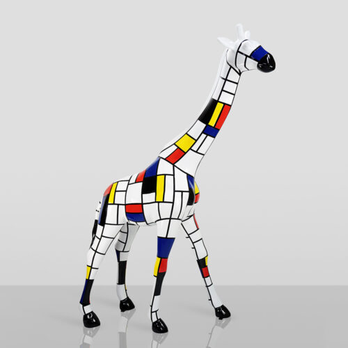 Große Giraffe 230CM Mondrian-Version
