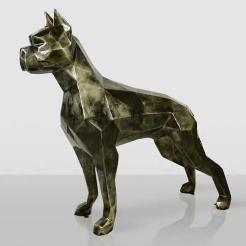 Große Geometrische Figur - Boxer Hund