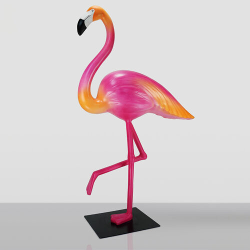 Dekorative Figur Große 3D-Flamingo - Pink Mango