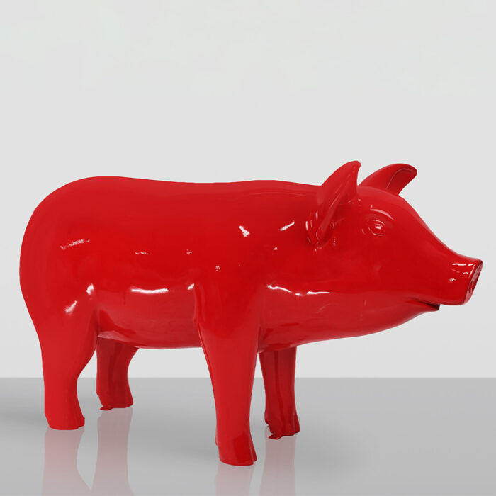 Große Dekorative Figur - Schwein