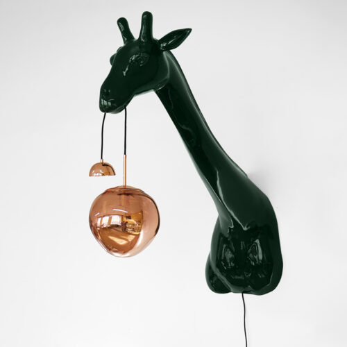 Dekorative Lampe Giraffe an der Wand