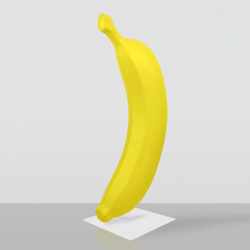 3D-Figur - Große Banane auf Sockel