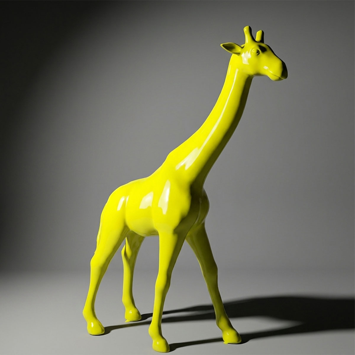Grande Girafe 230cm – Version Jaune Fluo – Bild 2