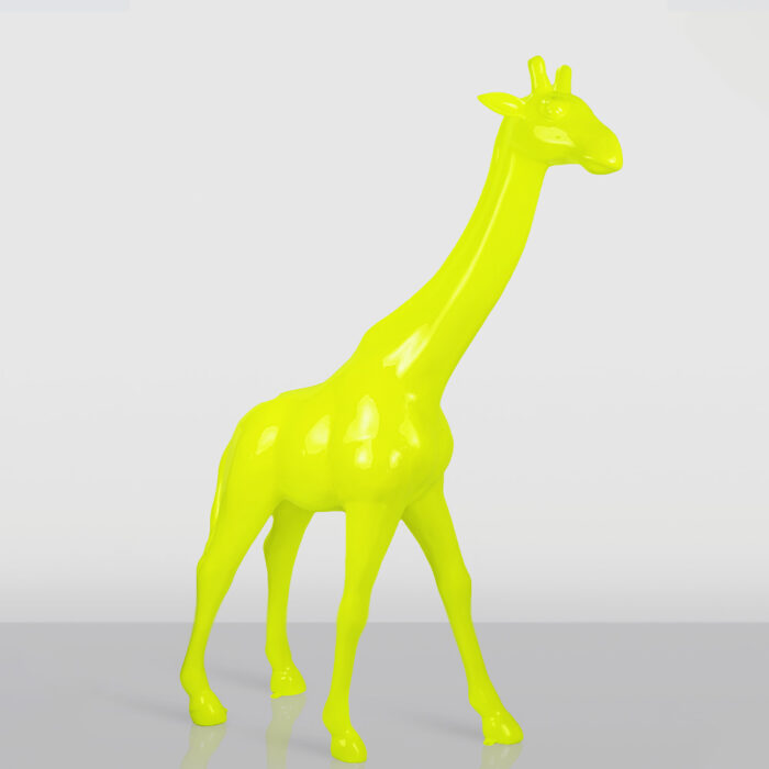 Grande Girafe 230cm – Version Jaune Fluo
