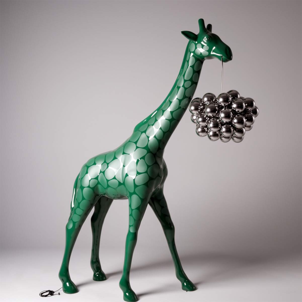 Große Giraffe 230cm Lampe – Grüne Version mit Flecken – Bild 2