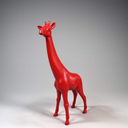 Kunstharz Giraffe Handgefertigte DekoFigur 100 cm