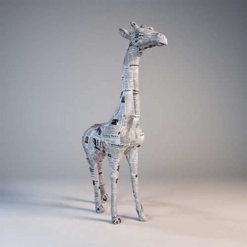 Giraffe Groß Pop-Art Tierfigur