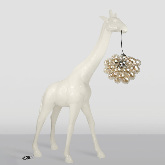 Große Giraffe 230cm Lampe – Beige Version mit Flecken – Bild 2